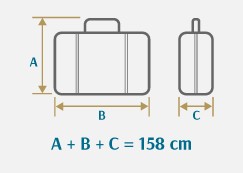 oman air hand luggage size